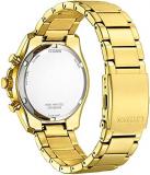 Citizen Eco-Drive Weekender Sport Casual Chronograph Mens Watch, Gold-Tone Bracelet (Model: AT2132-53E)