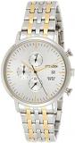 Citizen Analog Stainless Steel Silver Case and White Dial with Chronograph and Date Display, Men's Watch, AN3614-54A