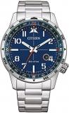 Citizen Men Analogue Eco-Drive Watch with Stainless Steel Strap BM7550-87L, Silver, One Size, Bracelet