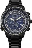 Citizen Men's Eco-Drive Watch with Titanium Strap, Black, 21 (Model: AT8195-85L)