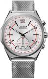 Citizen Connected Quartz Mens Watch, Stainless Steel, Silver-Tone (Model: CX0000-71A)