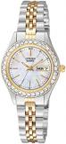Citizen Quartz Crystal Mother of Pearl Dial Ladies Watch EQ0534-50D