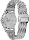 Citizen Eco-Drive Disney Quartz Unisex Watch, Stainless Steel, Mickey Mouse, Silver-Tone (Model: FE7060-56W)