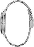 Citizen Eco-Drive Disney Quartz Unisex Watch, Stainless Steel, Mickey Mouse, Silver-Tone (Model: FE7060-56W)