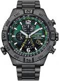 Citizen Men's Eco-Drive Promaster Navihawk A-T Chronograph Stainless Steel Bracelet Watch AT8227-56X
