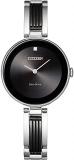 Citizen Women's Eco-Drive Modern Axiom Bangle Diamond Watch in Stainless Steel, ...