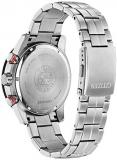 Citizen Men's Eco-Drive Weekender Chronograph Watch in Stainless Steel, Black Dial (Model: CA4431-50E)