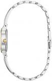 Citizen Women's Eco-Drive Dress Classic Crystal Bangle Watch in Two-Tone Stainless Steel, White Dial (Model: EX1324-53A)