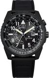 Citizen Mens Promaster Nighthawk Black Stainless Steel Strap