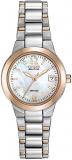 Citizen Women's Eco-Drive Dress Classic Watch in Two-tone Stainless Steel, Mother of Pearl Dial (Model: EW1670-59D)