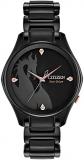 Citizen Eco-Drive Disney Quartz Women's Watch, Stainless Steel, Maleficent, Black (Model: EM0595-51W)