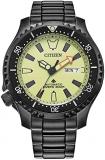 Citizen Men's Eco-Drive Promaster Dive Automatic Black IP Stainless Steel Watch, Rotating Bezel (Model: NY0155-58X)