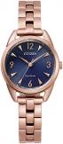 Citizen Women's Drive Quartz Stainless Steel Strap, Pink, 11 Casual Watch