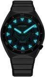 Citizen Men's Eco-Drive Marvel Black Panther Watch in Super Titanium, Black Panther Art Multi-Color Dial (Model: AW1668-50W)