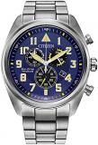 Citizen Men's Eco-Drive Weekender Garrison Chronograph Field Watch in Super Tita...