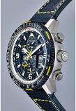 Citizen Men's Eco-Drive Promaster Air Skyhawk Atomic Time Keeping Pilot Watch in Stainless Steel with Blue Leather strap, Blue Dial (Model: JY8078-01L)