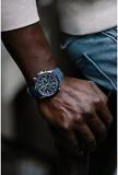 Citizen Men's Eco-Drive Sport Luxury World Chronograph Atomic Time Keeping Watch in Stainless Steel with Blue Polyurethane strap, Blue Dial (Model: AT8020-03L)