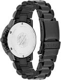 Citizen Men's Eco-Drive Weekender Nighthawk Chronograph Watch in Black IP Stainless Steel, Black Dial (Model: CA0295-58E)