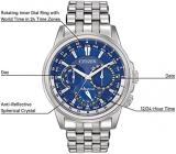 Citizen Men's Classic Calendrier Eco-Drive Watch, 12/24 Hour Time, 3-Hand Day and Date, Anti-Reflective Mineral Crystal, Luminous Hands
