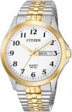 Citizen Quartz Mens Watch, Stainless Steel, Classic