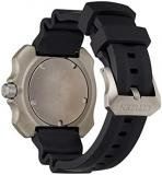 Citizen Men's Eco-Drive Promaster Sea Dive Watch in Super Titanium with Black Polyurethane Strap, Black Dial (Model: BN0220-16E)