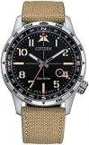 Citizen Men's Sport Casual Avion 3-Hand Date Eco-Drive Watch, Arabic Markers, Lu...