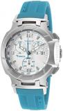 Tissot Women's T-Race Chronograph White Dial Blue Rubber