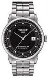 Tissot T0864081105600 Watch T-Classic Luxury Mens - Black Dial Steel Case Automa...