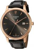 Tissot Women's 'Tradition' Swiss Quartz Gold and Leather Watch, Color:Grey (Model: T0636103608600)