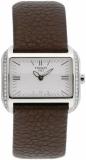 Tissot Women's T023.309.16.031.01 T-Wave Silver Dial Brown Leather Strap Watch