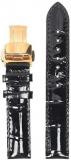 Tissot womens Leather Calfskin Watch Strap Black T600034549