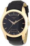 Tissot Men's T0354073605100 Couturier Black Dial Rose Gold PVD coated Case Watch