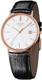 Tissot Goldrun White Dial Black Leather Men's Watch T922.410.76.011.00