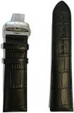 Tissot PRC 200 23mm Black Leather Band Strap w/Buckle for T055427A