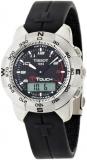 Tissot Men's T33789892 T-Touch Polished Titanium Black Rubber Watch