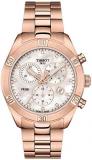 Tissot womens PR 100 Sport Chic Stainless Steel Casual Watch Rose Gold T1019173311600