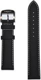Tissot Quickster Black Leather 19mm Strap Band w/Buckle for T095417A