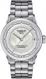 Tissot Womens Luxury COSC 316L Stainless Steel case Swiss Automatic Watch, Grey, Stainless Steel, 18 (T0862081111600)