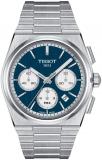 TISSOT Men's T1374271104100 PRX Automatic Chronograph Blue Dial Watch