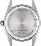 Tissot mens Gentleman Stainless Steel Dress Watch Brown T1274101605101