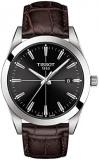 Tissot mens Gentleman Stainless Steel Dress Watch Brown T1274101605101
