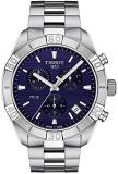 Tissot mens PR 100 Chrono Classic Stainless Steel Dress Watch Grey T1016171104100