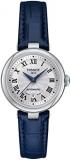 Tissot Womens Bellissima Automatic 316L Stainless Steel case Automatic Watch, Blue, Leather, 5 (T1262071601300)