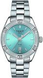 Tissot Womens PR 100 Lady Sport Chic Swiss Quartz Watch, Grey, Stainless Steel, 18 (T1019101135100)
