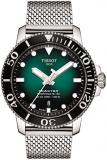 Tissot mens Seastar Stainless Steel Casual Watch Grey T1204071109100
