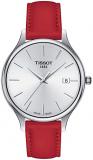 Tissot Womens Bella Ora 316L Stainless Steel case Quartz Watch, Red, Leather, 16 (T1032101603100)