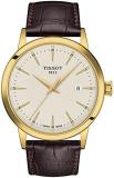 Tissot Mens Classic Dream 316L Stainless Steel case with Yellow Gold PVD Coating...