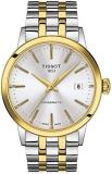 Tissot mens Classic Dream Stainless Steel Dress Watch gold T1294072203101