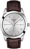 Tissot mens Gentleman Quartz Stainless Steel Dress Watch Brown T1274101603101