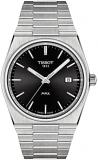 Tissot mens PRX 316L stainless steel case Dress Watch Grey T1374101105100